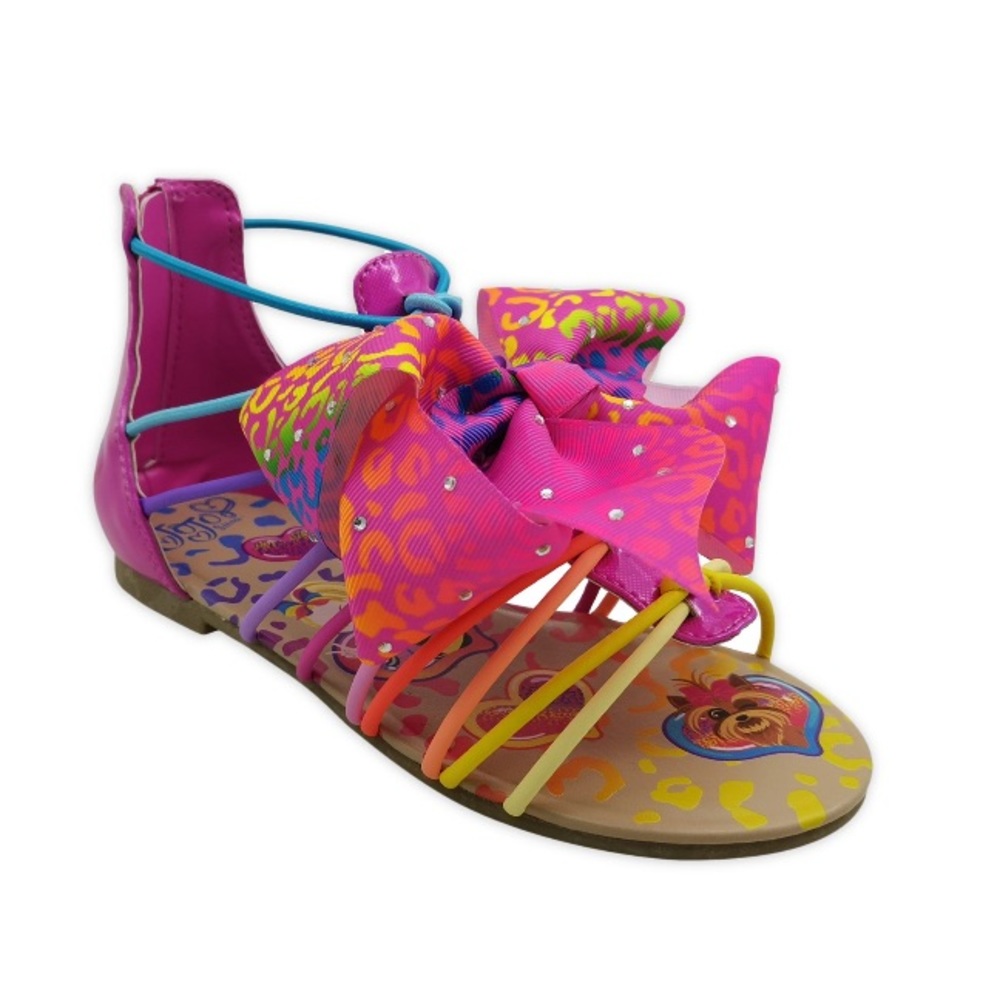 Nickelodeon Jojo Siwa Bow Rainbow Gladiator Sandal